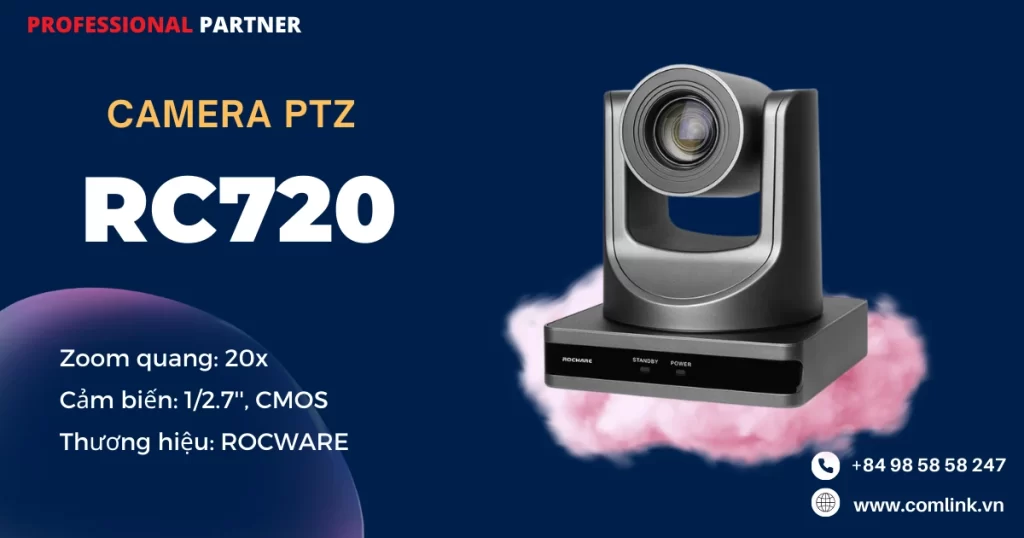 Camera RC720 Rocware PTZ 1080 USB