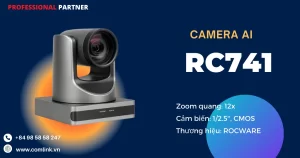Camera RC741 Rocware AI 4K PTZ USB