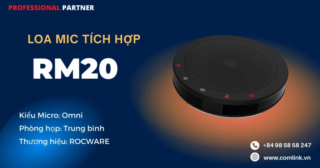 Loa Mic tích hợp RM20 Rocware USB Omni