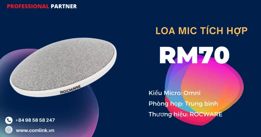 Loa Mic tích hợp RM70 Rocware Omni USB