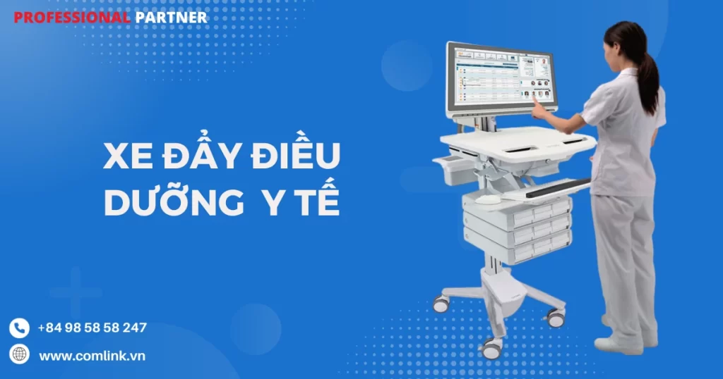 Xe đẩy điều dưỡng y tế