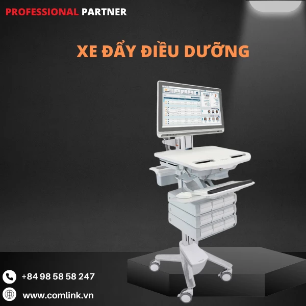 Xe đẩy điều dưỡng y tế