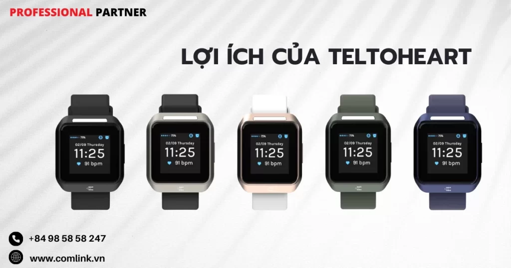 Lợi ích của vòng đeo tay thông minh TeltoHeart