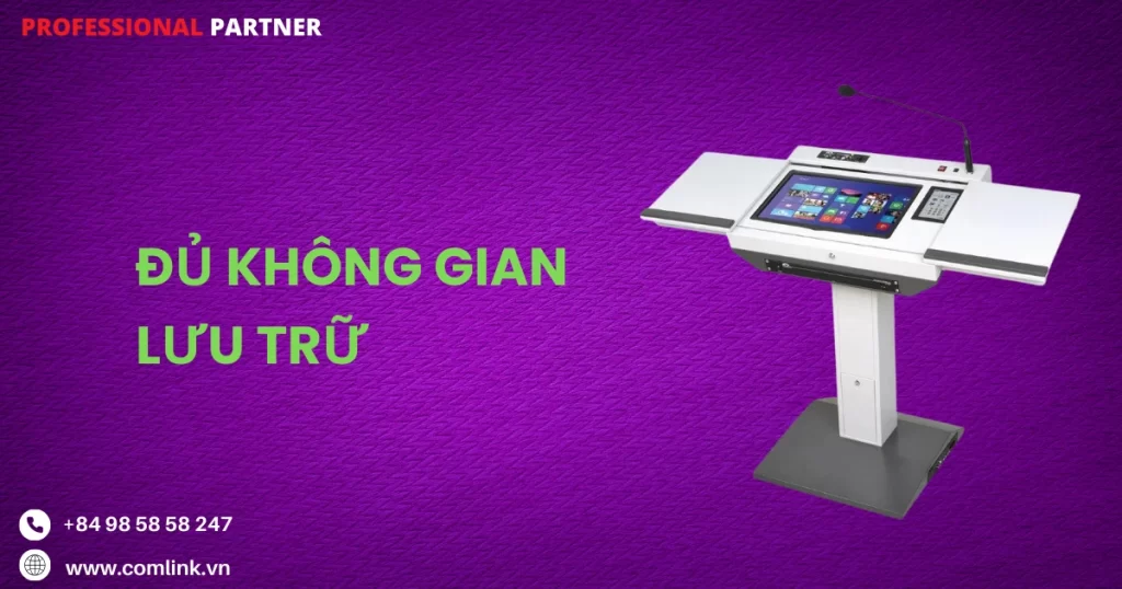 Đủ không gian lưu trữ