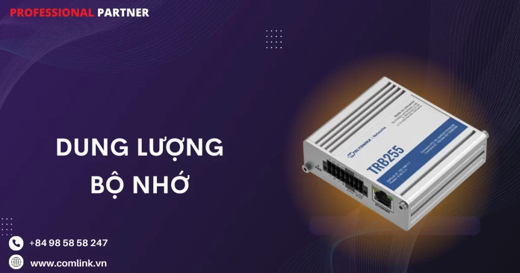 Dung lượng bộ nhớ