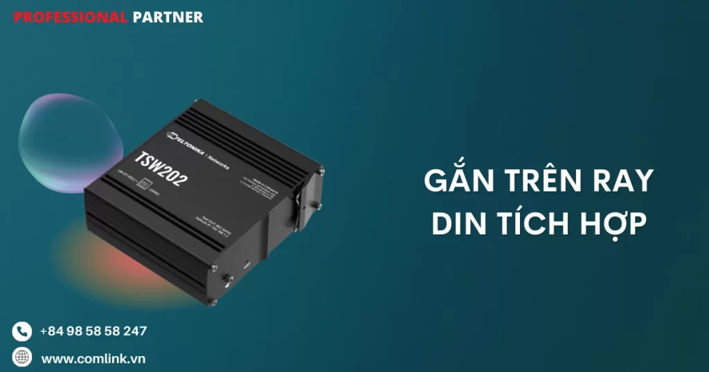 Gắn trên ray Din tích hợp