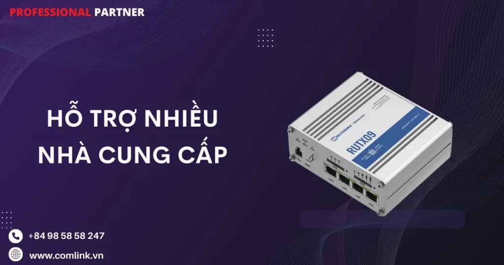 Hỗ trợ nhiều nhà cung cấp