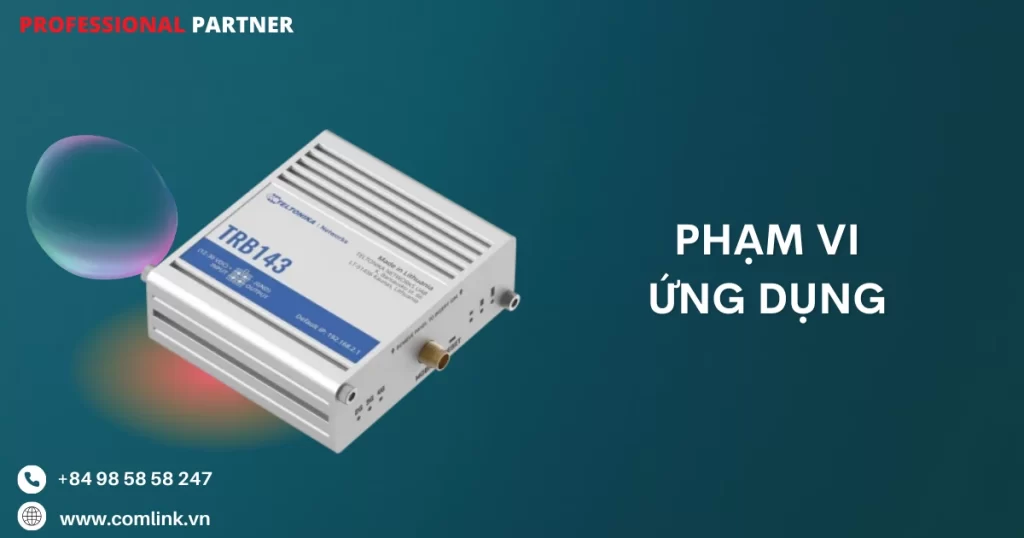 Phạm vi ứng dụng