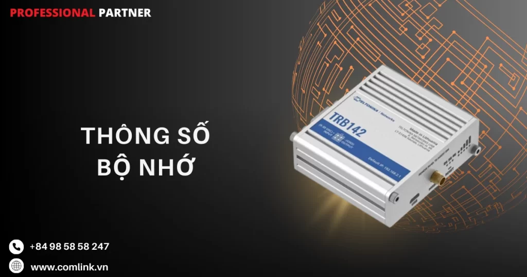 Thông số bộ nhớ