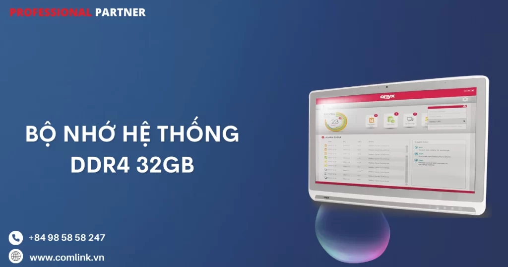 Bộ nhớ hệ thống DDR4 32Gb