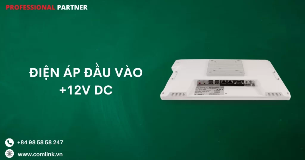 Điện áp đầu vào +12V DC