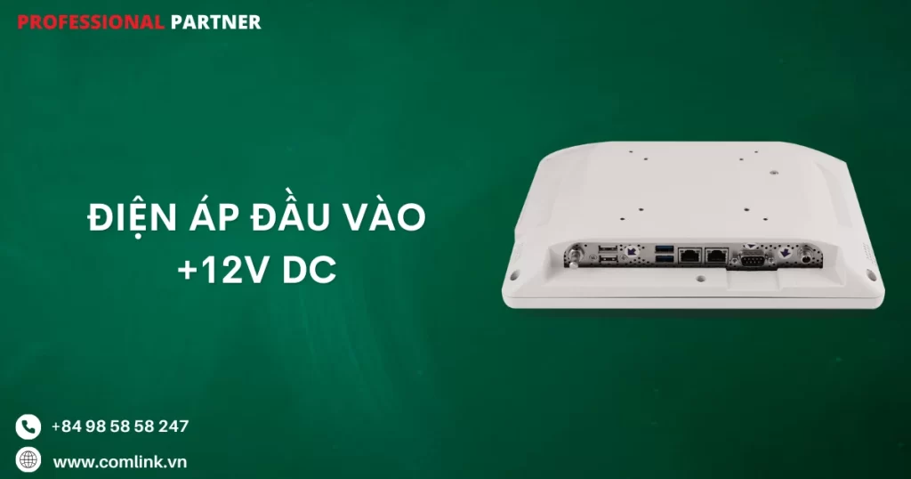 Điện áp đầu vào DC 12V