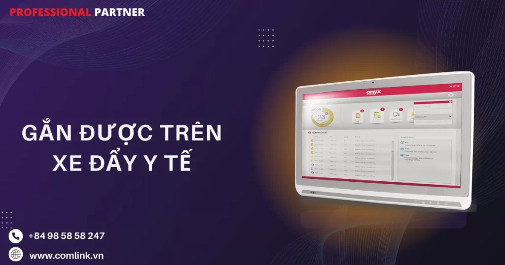 Gắn được trên xe đẩy y tế