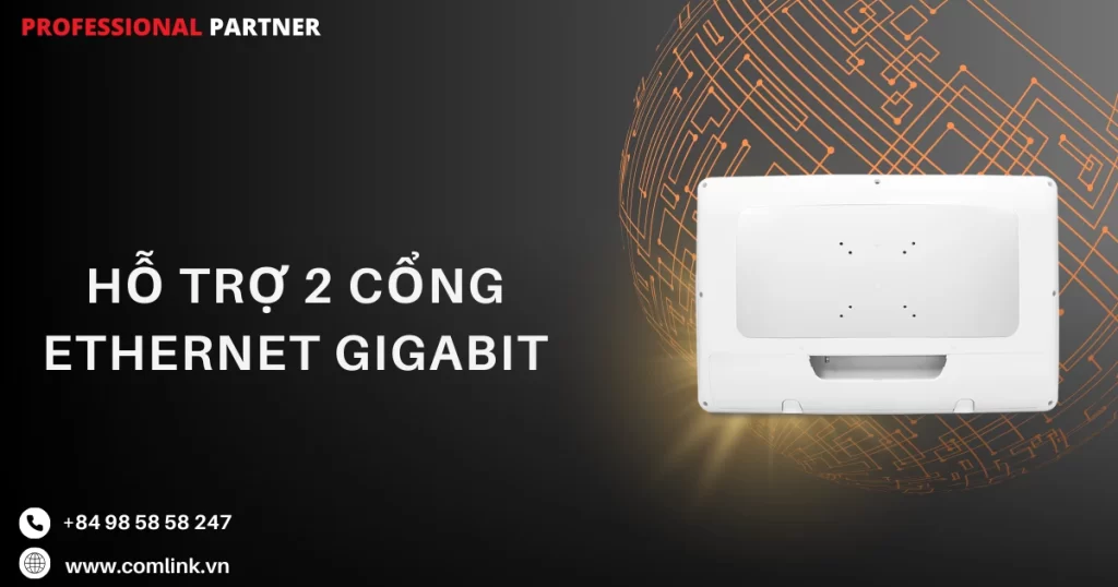 Hỗ trợ 2 cổng Ethernet Gigabit