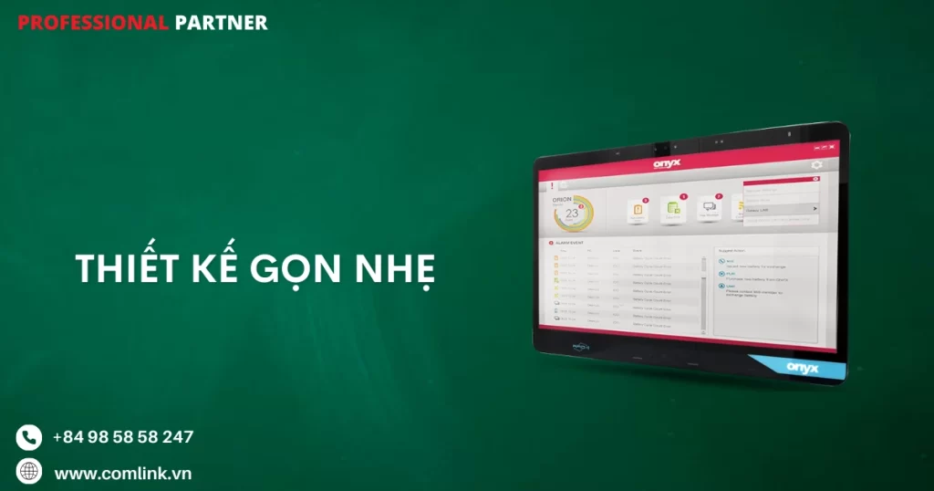 Thiết kế gọn nhẹ