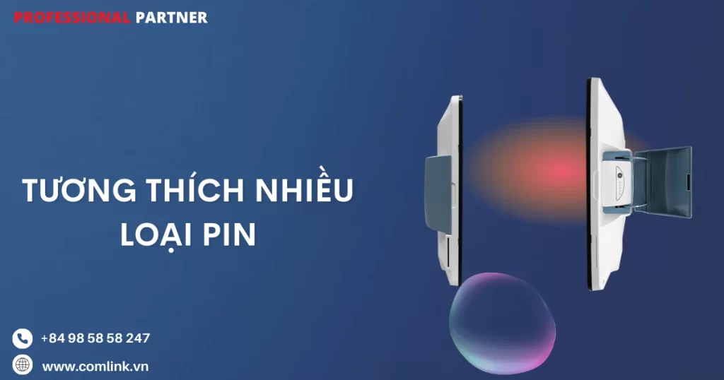 Tương thích nhiều loại pin