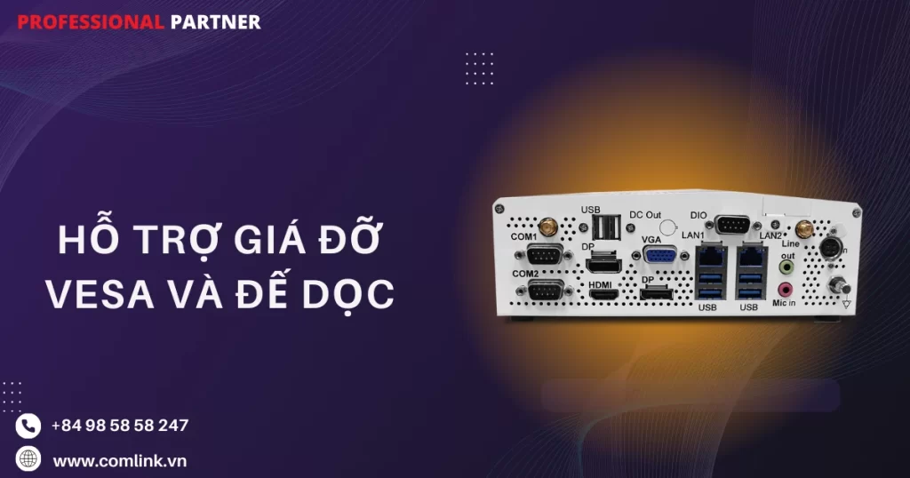 Hỗ trợ giá đỡ VESA