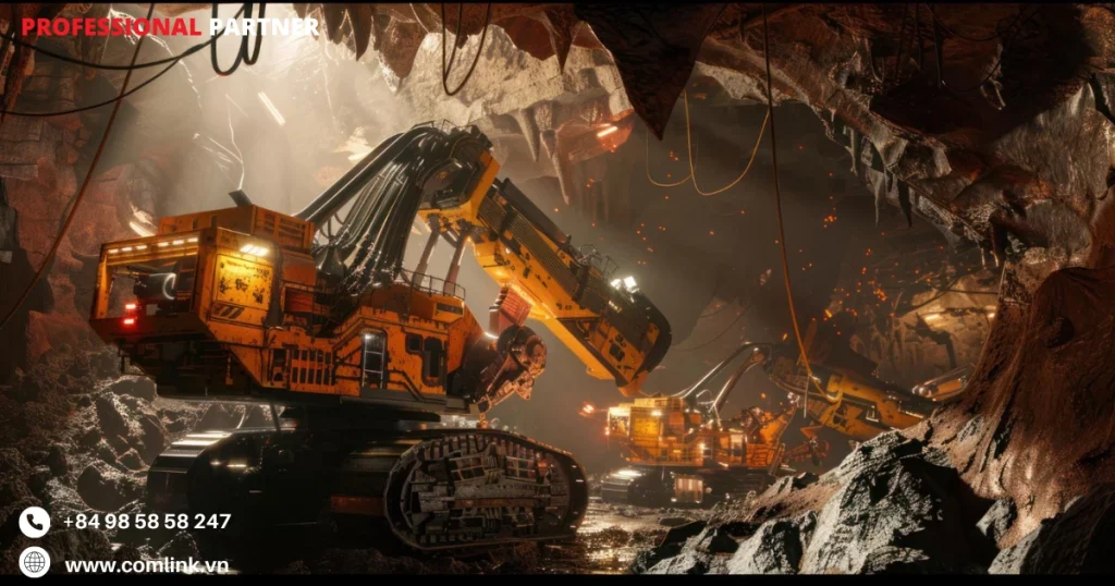 Giao diện phần mềm quản lý thiết bị khai thác