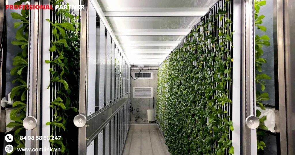 Hệ thống kiểm soát khí hậu của trang trại container