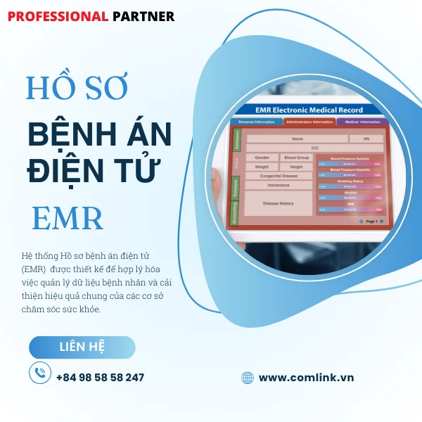 Phần mềm hồ sơ bệnh án điện tử EMR được Comlink mang đến triển lãm