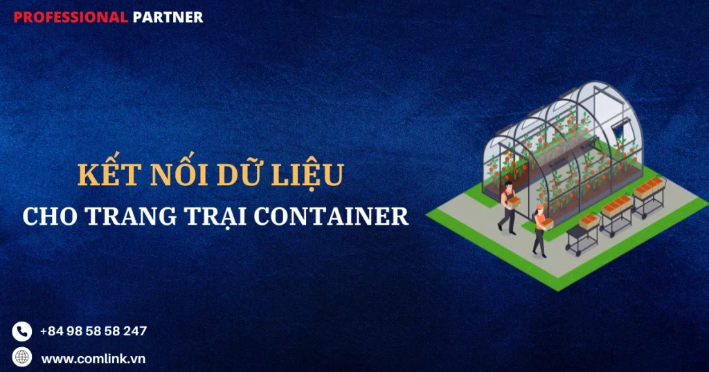 Kết nối mạng cho trang trại container
