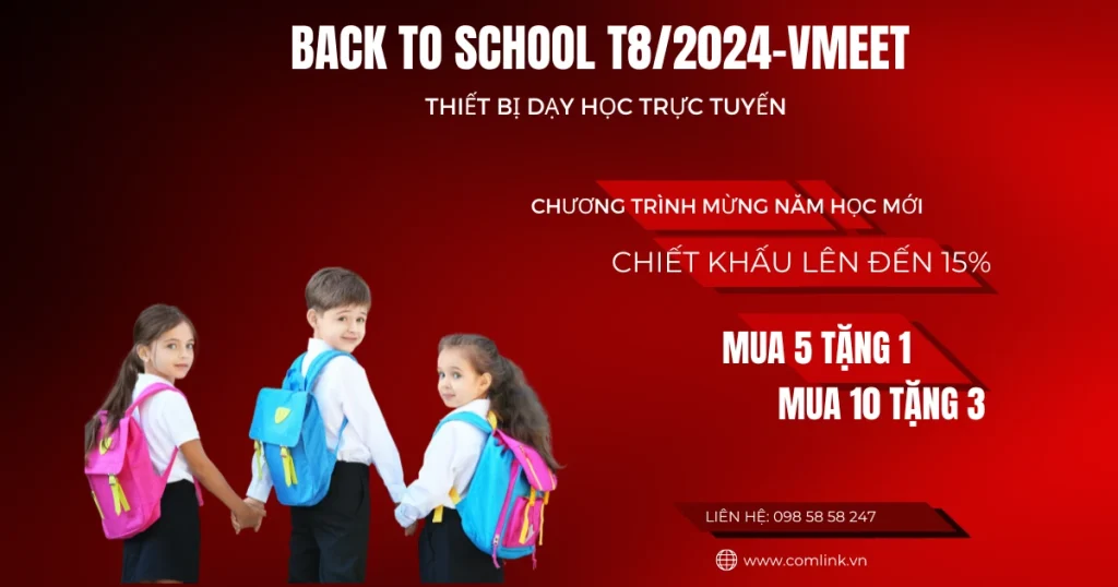 Khuyến mại thiết bị dạy học trực tuyến