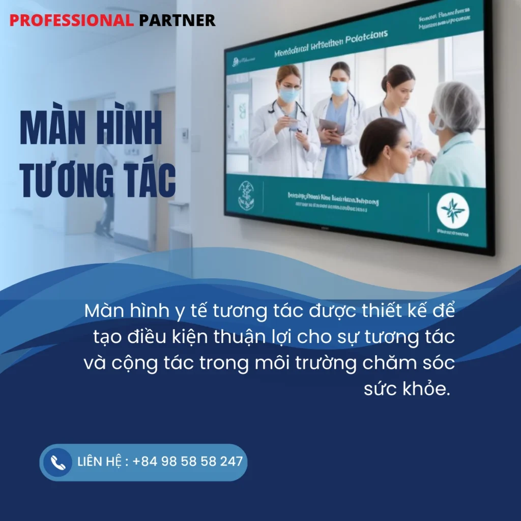 Màn hình tương tác y tế được Comlink mang đến trưng bày