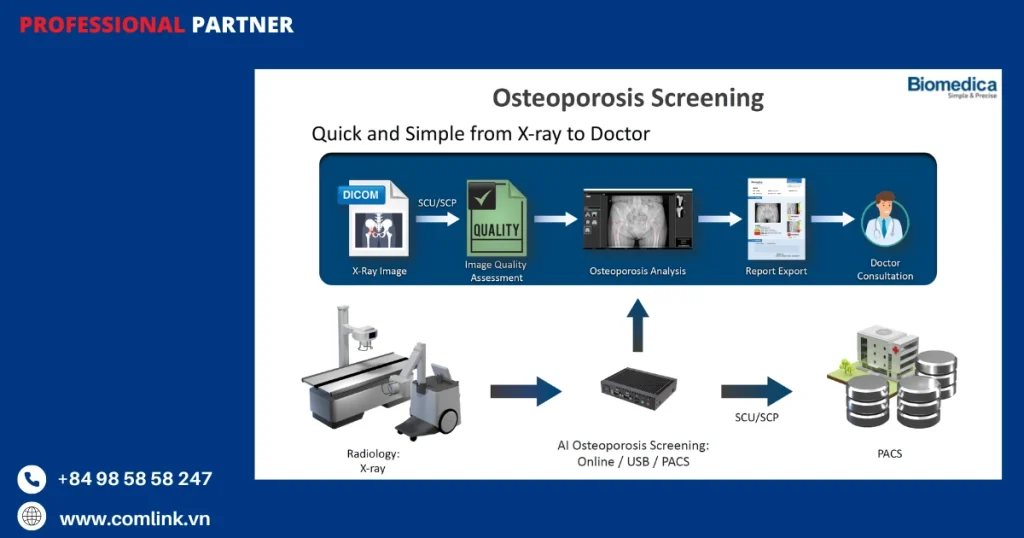 Quy trình ứng dụng AI cho loãng xương