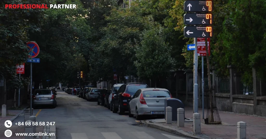 Khó khăn truyền dữ liệu bãi đỗ xe