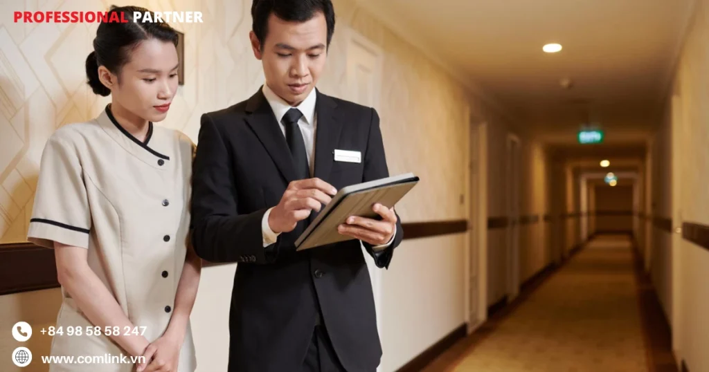 Hỗ trợ công việc của nhân viên khách sạn