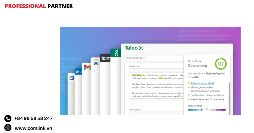 Hạn chế của Textio