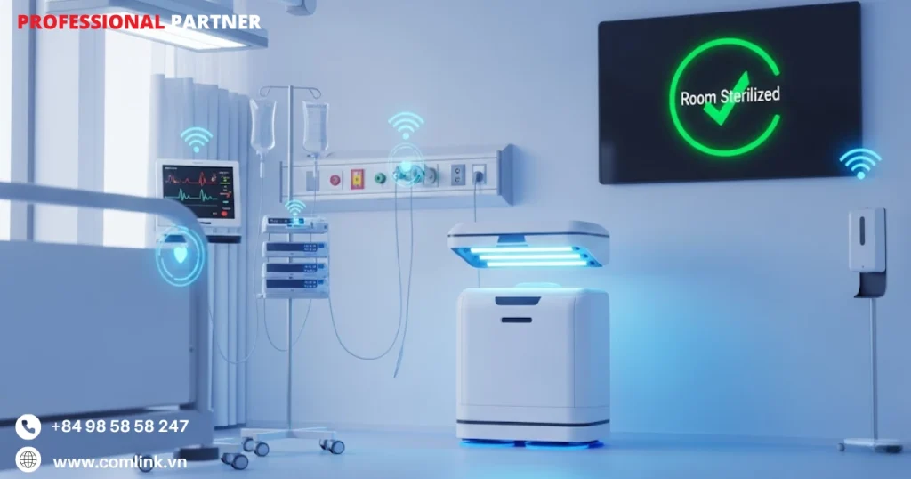 Lơi ích khi dùng IoT kiểm soát nhiễm khuẩn