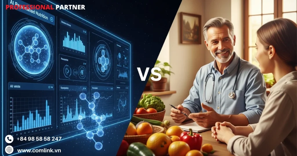 So sánh AI với chuyên gia dinh dưỡng