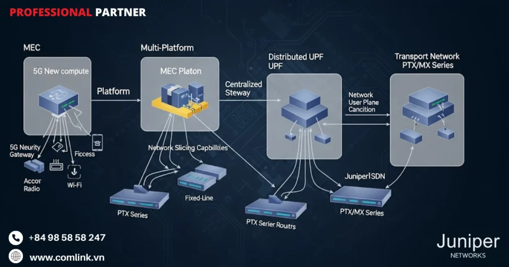 Kiến trúc và thành phần mạng 5G của Juniper