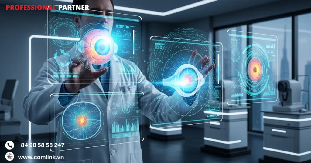 Phạm vi ứng dụng chính của AI trong nhãn khoa