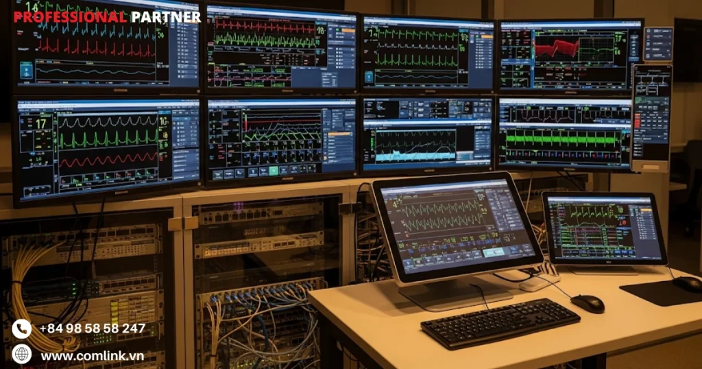 Phần cứng của trung tâm giám sát bệnh nhân