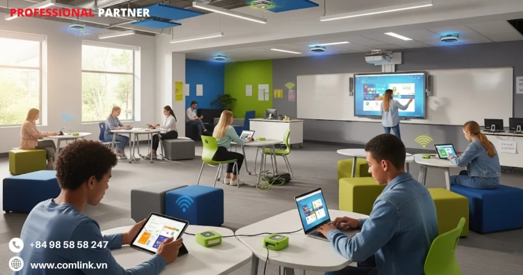 Phủ sóng WiFi toàn diện trường học