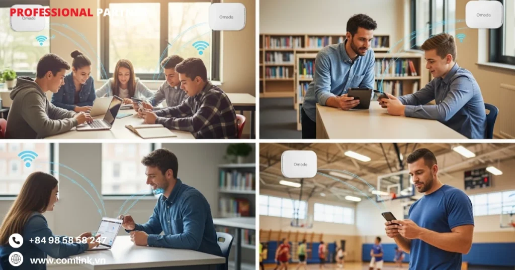 Triển khai WiFi mật độ cao tại trường học