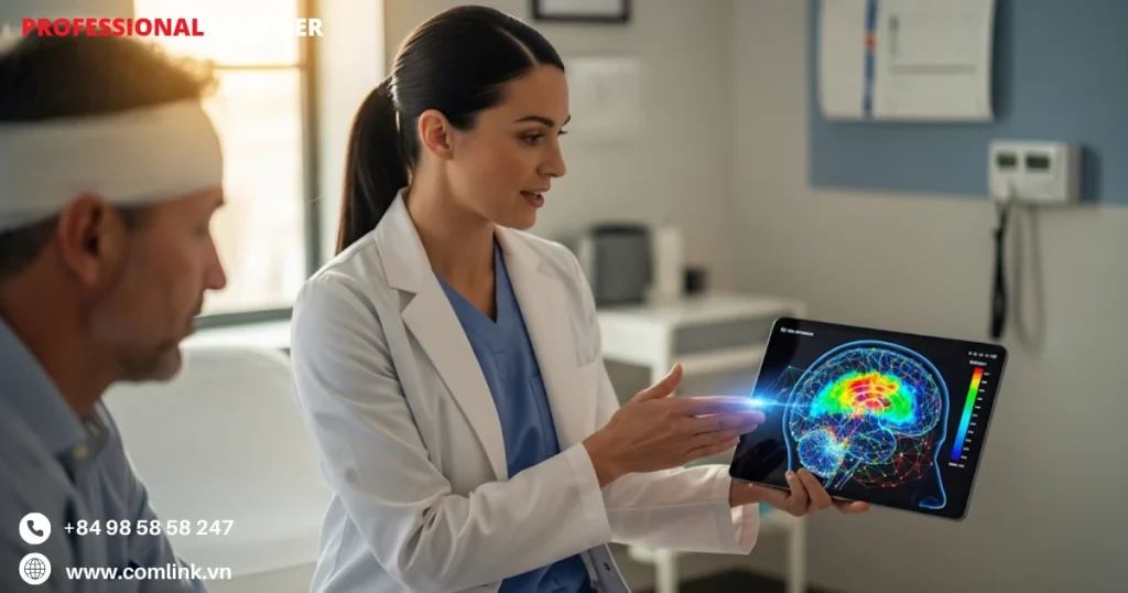 AI kết hợp thiết bị theo dõi mắt