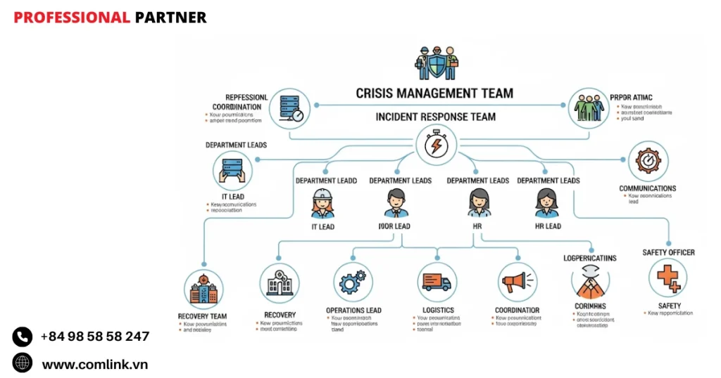 Phân công vai trò và trách nhiệm trong BCDR