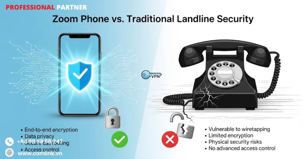 So sánh khả năng bảo mật