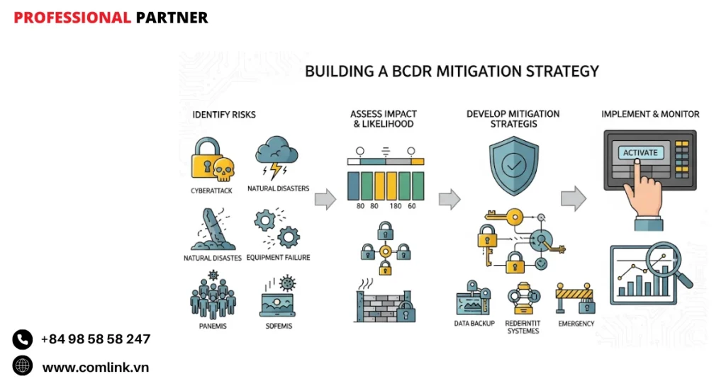 Xây dựng chiến lược giảm thiểu rủi ro trong BCDR