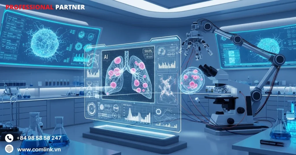 AI nghiên cứu vi sinh học ung thư phổi