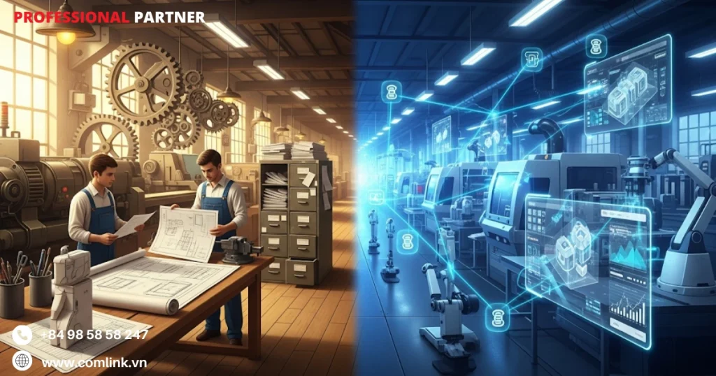 So sánh PLM truyền thống với PLM dựa trên IoT