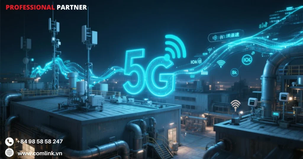 Kết nối 5G tốc độ cao cho nhà máy