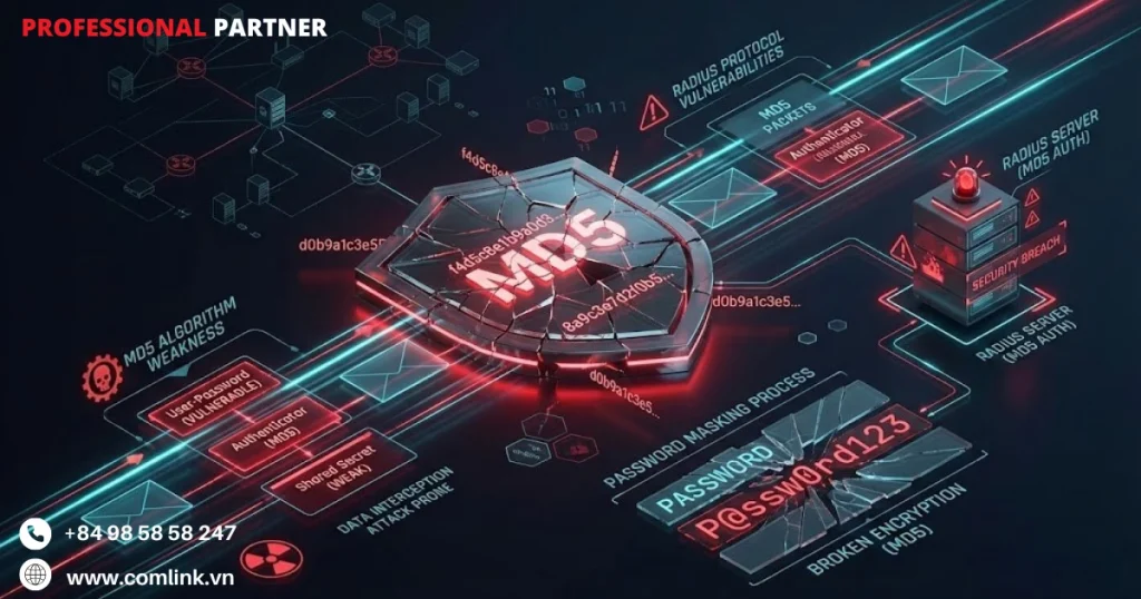 Các lỗ hổng bảo mật của Radius