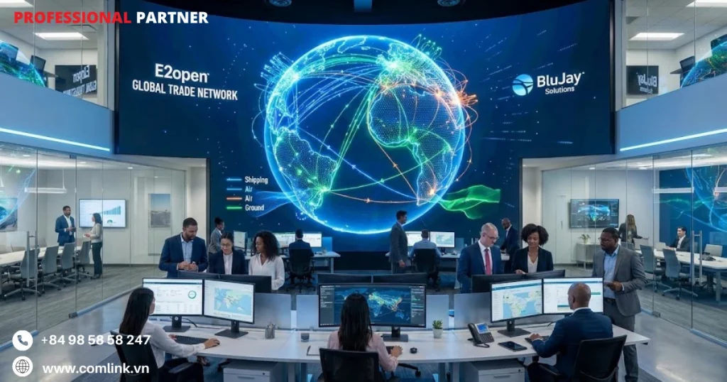 E2open bao gồm BluJay Solutions