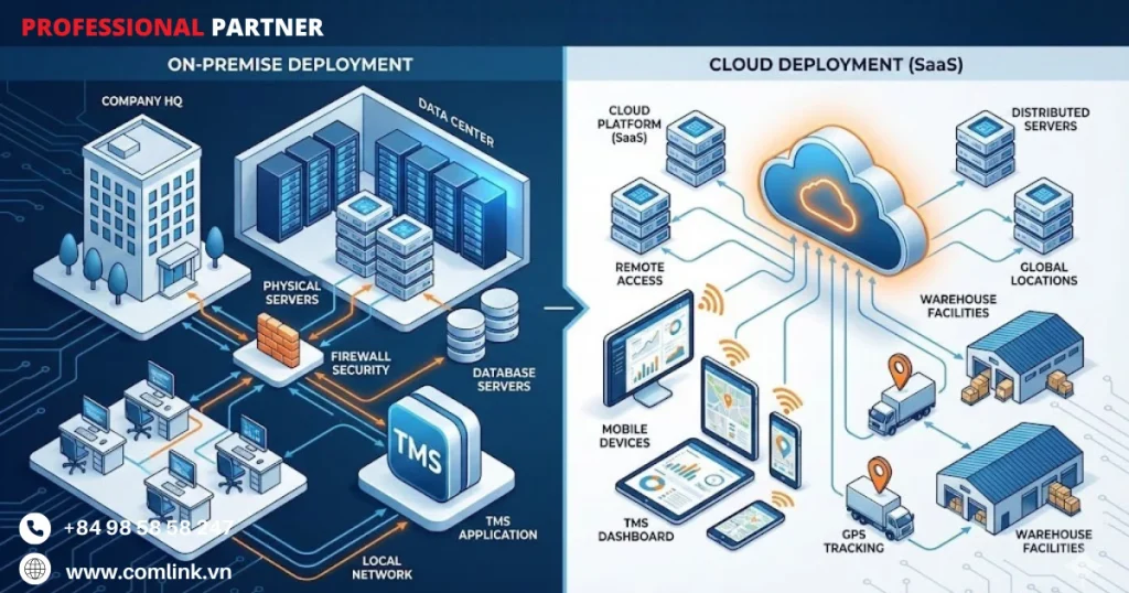 Mô hình triển khai của TMS