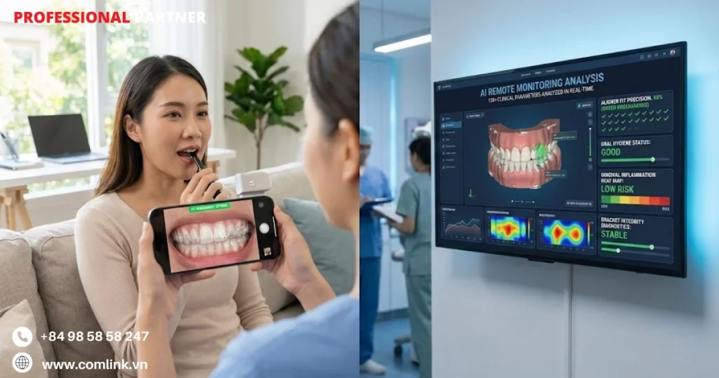 Nhóm 3 chỉnh nha và theo dõi từ xa