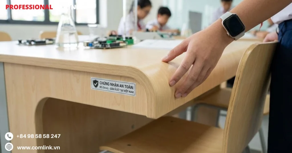 Tiêu chuẩn cạnh ghế bo tròn